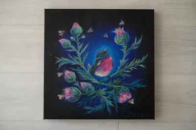 Pintura «Palavras» de Olesia Shelkovenko