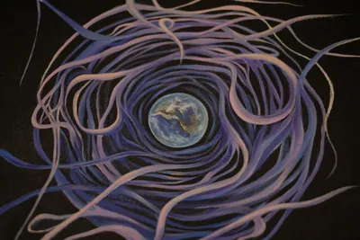 “Home” painting by Olesia Shelkovenko