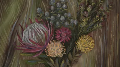 “Warm Light” still life by Olesia Shelkovenko — detail