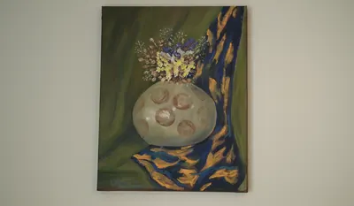 “Wildflowers” still life by Olesia Shelkovenko — detail